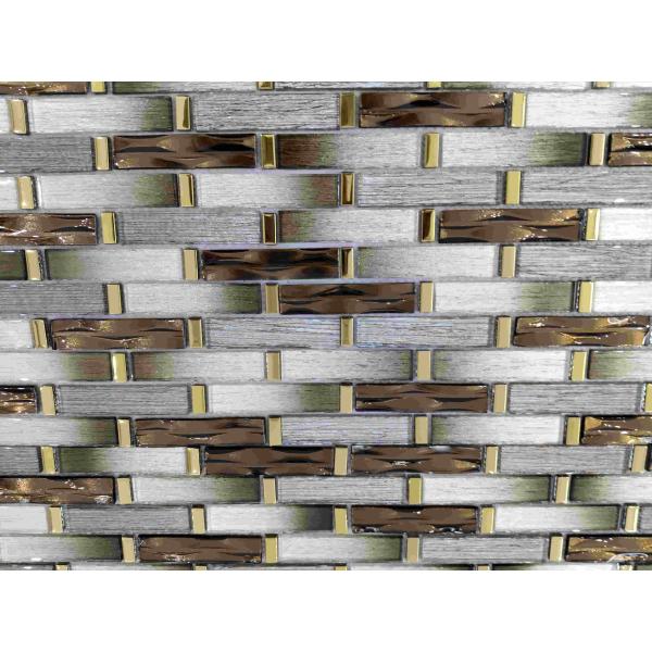 China Silver Color Decoration Glass Mosaic for Wall and Floor wholesale