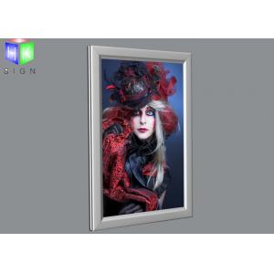 China Ultra Thin 20X30 Poster Frame Light Box Right Angle , Wall Snap Clip Frames supplier