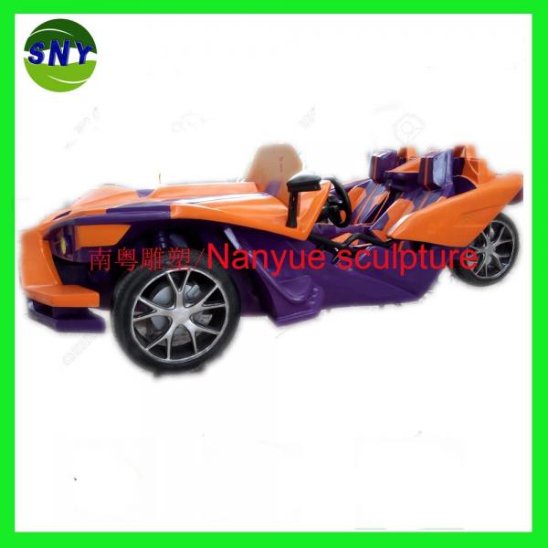 cartoon statue super car model multi-color fiberglass as decoration statue in