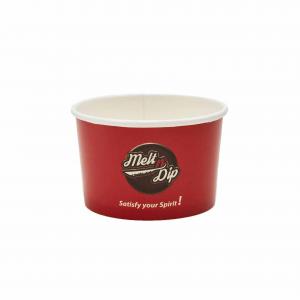 China Restaurants 8OZ Paper Disposable Cup Double Poly Coated Ice Cream Frozen Yogurt Cups supplier