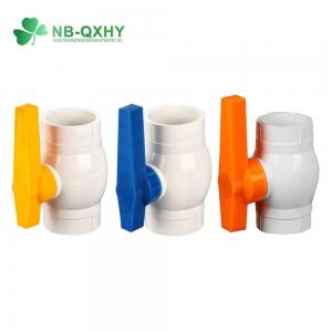 High Pressure Long Handle PVC Compact Ball Valve for Straight Through Type Channel Samples