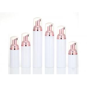 China SGS White Body 100ml Foam Pump Bottle Large Caliber Lash Shampoo Packaging supplier