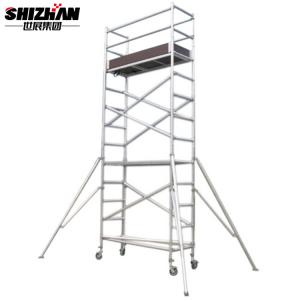 China Outdoor Removable Aluminum Telescopic Scaffold Tower 6m Platform supplier