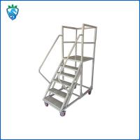 China 12 Foot 8 Foot 10 Foot Mobile Safety Step Ladder Aluminum Engineering Climbing Work on sale