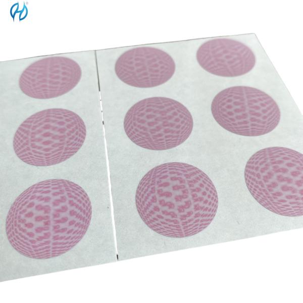 蛍光印刷二層ラベル（永久接着剤タイプ、全面印刷）