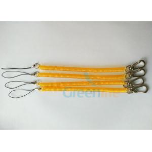 China Expandable Coiled Key Lanyard / Wrist Key Holder With Delux Swivel , 15CM Length supplier
