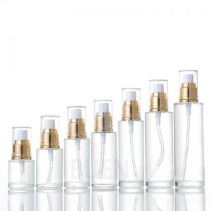 Customizable Clear Glass Cosmetic Jars Empty Foundation Glass Bottle 120ml