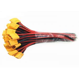 China Yellow Electronic Custom Cable Assemblies With 14AWG End Tin Plated 2 Pin supplier