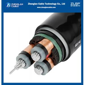 China MV SIngle Three Cores Aluminum Conductor Power Cable Armoured IEC 60502/60228 supplier