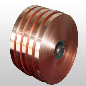 China Customized Brass Heating Copper Coil Strip / Tape C1100 Red 50mm supplier