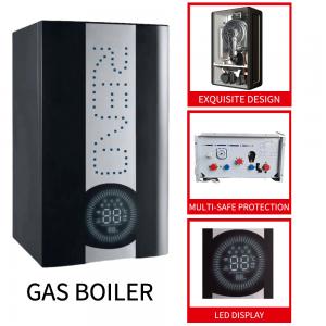 China 20kw Wall Hanging Gas Furnace Black Case Gas Condensing Boiler Heating Bath Function supplier