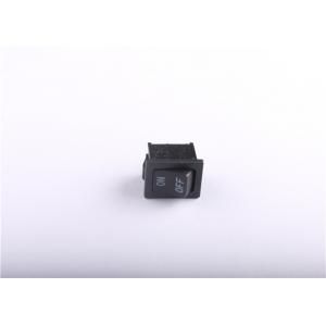 Black Small Rocker Switch AC 6A 250V 10A 125V With 2 Solder Lug On / Off