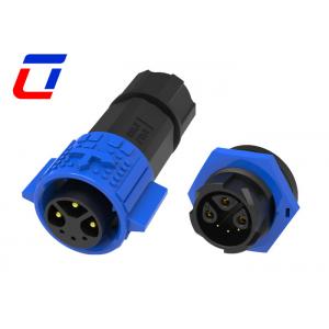M19 Gold Plated Outdoor Waterproof Connector 3+3 Pin UL IP Rated Cable Connectors