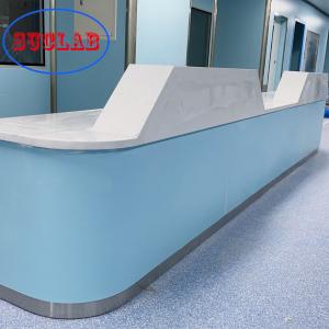 Stone Plywood Medical Reception Counter , Multiscene Patient Reception Station