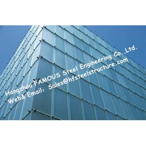 China Double Silver Low-E Coating Film Glazed Stick-built System Glass Façade Curtain Wall Office Buildings supplier