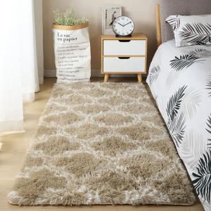 Abstract Pattern Faux Sheepskin Fur Area Rugs for Floor Mat Carpet in Living Room