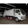 120hp Back Loader Garbage Truck , 5m3 Isuzu 600P 5cbm Refuse Compactor Waste