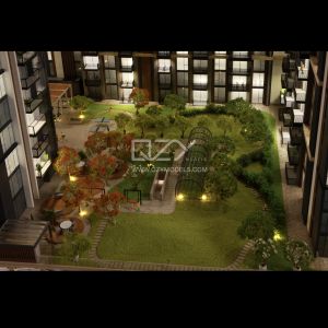 China 1:125 Scale Architectural Scale Model with Etching and Refined Handmade Craftsmanship for Realistic Display wholesale