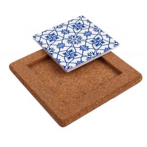 China Factory Wholesale Price 25*25cm Cork Base for Ceramic Tile, Coaster and Trivet supplier