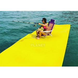 China Yellow Inflatable Water Games Sea Pool EVA Floating Mat supplier