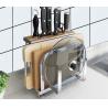 Anticorrosion 304 Stainless Steel Kitchenwares Silver Cutting Board Holder Stand