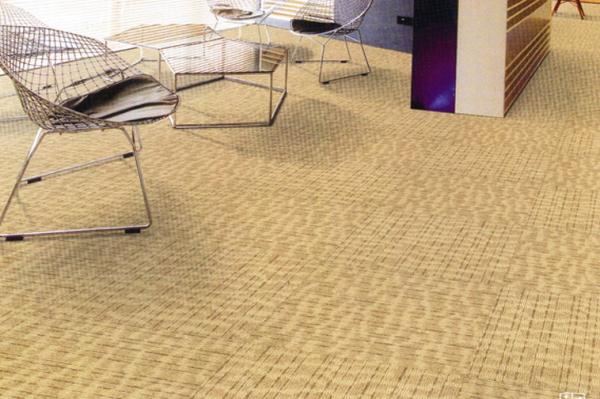 Soundproofing 100% Nylon Office Carpet Tiles 50 * 50 cm With Stripe Patterns