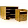 Desk Organizer Caddy for Office Supplies Pen Holder & Desk Accessories Bamboo