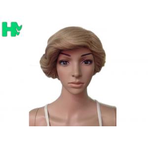 Dark Blonde Short Synthetic Wigs Full Lace With Short Ponytail Wigs