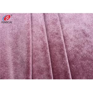 China Shiny Soft Polyester Spandex Pink Velvet Fabric Korean Fleece Fabric For Dress supplier