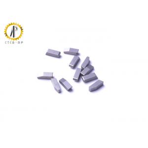 Fine Grain Size Tungsten Carbide Saw Tips For Slitting Saw Cutters Long Life Span