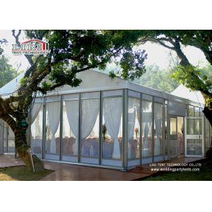 China 25 x 40 Meter White Color Glass Outdoor Party Tents For 1000 People Wedding supplier