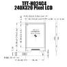 China 2.4 inch TFT LCD display with 240x320 SPI Inerface Screen wholesale