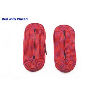 96 Inches Red Ice Hockey Laces Tight Moulded Tips Non Slip For Skate Shoes