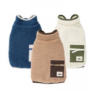 China Polar Fleece Pet Casual Vest With Back Pocket Winter Wearing Clothes supplier