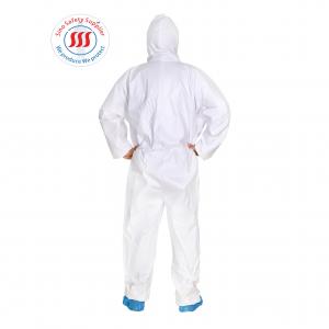 Chemical Type 5 6 Disposable Coveralls Disposable Painting Overalls Asbestos Removal