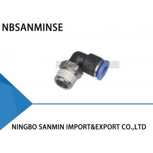 China PLN Plastic Pneumatic Parts Push In Air Male Elbow Fitting Quick Connect Components Sanmin supplier