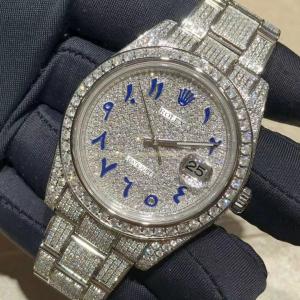 China VVS Moissanite Lab Diamonds Watch Men Women Iced Ice Cube supplier
