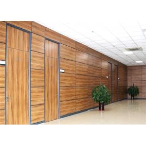 China Office Acoustic Wooden Partition With Sliding Door Multifunction supplier