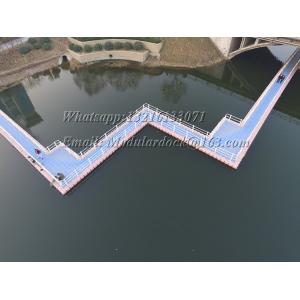 Plastic pontoon lake bridge for sale