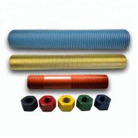 China Colored Anodized Ptef Coated Rod Ends Bolts Acme Threaded Rod With Nuts on sale