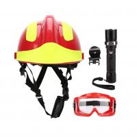 China Light Weight Rescue Equipment Fire Helmet With Flashlight on sale