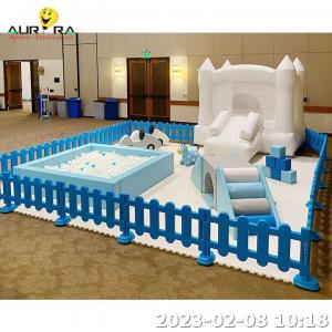 Customized Kids Play Blue Soft Ball Pit Indoor Soft Play Equipment Digitial Printing