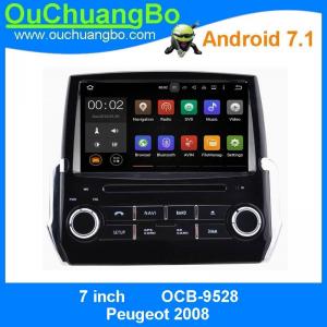 Ouchuangbo car dvd gps navigation android 7.1 for  Peugeot 2008 with calculator 3G WIFI DDR3 2GB 1024*600