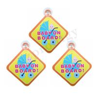 China Childproof ABS Car Baby On Board Sticker Anti Abrasion Nontoxic on sale