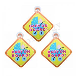 Childproof ABS Car Baby On Board Sticker Anti Abrasion Nontoxic