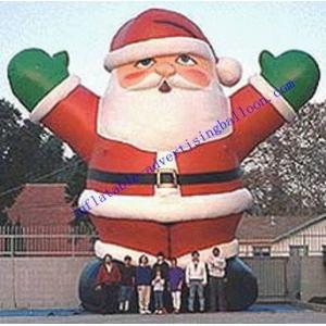 Advertising Custom Durable  Shaped Balloons , Inflatable Large Santa Claus For Christmas Celebration,CHR-1