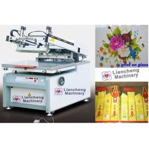 China LC-8012G/6090G flat Microcomputer High precision screen printing machine paper，plastic, glass, ceramics, metal, textile supplier