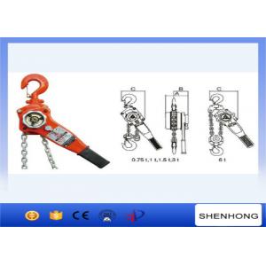 China 6 Ton Manual Lifting Equipment Chain Lever Block With 1.5M  Standard Chain supplier