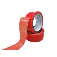 China Wholesale Price Single Sided Waterproof Red Fiber Cloth Tape on sale