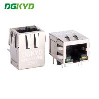 China KRJ-147NL 100M RJ45 Network Connector With Light And Shielded Network Port Socket on sale